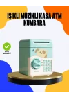 Mey İthalat® Çocuklar İçin Su Yeşili ATM Kasa Tasarımlı Şifreli Kumbara