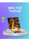 Mey İthalat® Çocuklar ve Yetişkinler İçin USB LED Işıklı Çizim Panosu