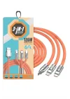 Mey İthalat® Çoklu Şarj Kablosu USB Type-C İOS Uyumlu 120W Hızlı Şarj Kablosu