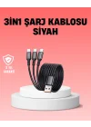 Mey İthalat® Çoklu USB Şarj Kablosu – 1,2m Hızlı Şarj, 3A Güçlü Akım