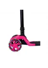 Mey İthalat®  Işıklı Katlanabilir Scooter Pembe