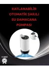 Mey İthalat® Damacana Üstü Akıllı Su Pompası | 3 Damacana Kullanım | 4W Güç | Micro USB Şarjlı | Katlanabilir & Taşınabilir