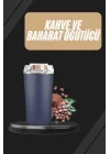 Mey İthalat® Dayanıklı Paslanmaz Çelik Kolay Kullanım Kahve Ve Baharat Öğütücü