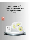Mey İthalat® Dekoratif ve Pratik 3’lü Kumandalı Spot LED Aydınlatma