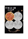 Mey İthalat® Delikli Pizza Lahmacun Tepsisi Çelik 17 ve 22 CM 4 lü SET 721570