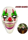 Mey İthalat® Delirten Gülüş Psikopat Palyaço Temalı Joker Maskesi
