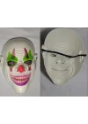 Mey İthalat® Delirten Gülüş Psikopat Palyaço Temalı Joker Maskesi
