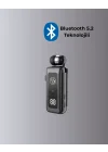 Mey İthalat® Dijital Ekranlı ve Hızlı Şarjlı Bluetooth 5.2 Makaralı Kulaklık