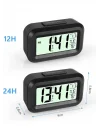 Mey İthalat® Dijital Masa Saati Termometreli Takvim Çalar Saat Led Ekran Pilli