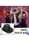 Mey İthalat® Disko Star Siyah Payetli Fötr Şapka Yetişkin Boy