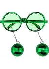 Mey İthalat® Disko Toplu Küpeli Parti Gözlüğü Yeşil Renk