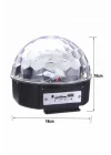 Mey İthalat® Disko Topu Renkli Işıklı Lazer Parti Bluetooth Bağlantılı Led Küre