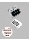 Mey İthalat® Dokunmatik Ekranlı Bluetooth Kulaklık ANC Gürültü Önleme Suya Dayanıklı