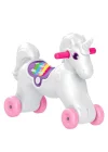 Mey İthalat®  Dolu Unicorn Sallanan Tekerlekli At