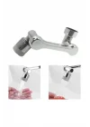 Mey İthalat® Dönebilen Musluk Başlığı Akrobat Mutfak Banyo Musluk Ucu Başlığı Oynar Başlıklı