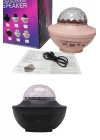 Mey İthalat® Dönen Işıklı Disko Topu Projektör Müzik Çalarlı Disco Speaker