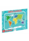 Mey İthalat® Dünya Haritası Frame Puzzle 35 Parça
