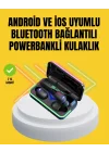 Mey İthalat® E10 Powerbanklı Bluetooth Kulaklık Oyun Modu ve Şık Tasarım