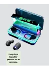 Mey İthalat® E10 Powerbanklı Bluetooth Kulaklık Oyun Modu ve Şık Tasarım