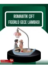 Mey İthalat® El Ele Tutuşan Çift Figürlü Dekoratif Gece Lambası Romantik Tasarım