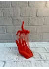 Mey İthalat® EL İNSAN FİGÜRÜ KIRMIZI