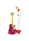 Mey İthalat®  Elektronik Ayaklı Mikrofonlu Gitar Seti Kırmızı