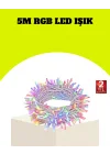 Mey İthalat® Enerji Tasarruflu Şeffaf Kablo 5 m 50 LED Dekor Işık