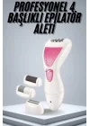 Mey İthalat® Epilatör Cihazı Epilasyon Aleti Çoklu Başlık Seçeneği Ayak Törpüsü