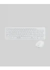 Mey İthalat® Ergonomik Kablosuz Klavye Mouse Takımı - Tam Boy, Sessiz ve Güvenilir