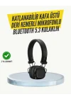 Mey İthalat® Ergonomik Konforlu Kablosuz Kulak Üstü Bluetooth Kulaklık