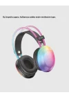 Mey İthalat® Ergonomik RGB Bluetooth Kulaklık 3D Ses