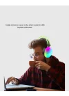 Mey İthalat® Ergonomik RGB Bluetooth Kulaklık 3D Ses