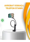 Mey İthalat® Esnek Gövdeli Mandallı Masaüstü Telefon Tutucu