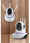 Mey İthalat® Ev Kamerası Wifi Kamerası Video Kayıt Çift Yönlü Hareket Sensörü Bebek