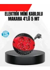 Mey İthalat® Ev ve Ofis İçin 5 Metre Kablolu 4 Priz Makarası
