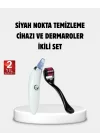 Mey İthalat® Evde Profesyonel Cilt Bakımı Dermaroller + Siyah Nokta Temizleyici Setı