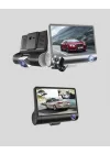 Mey İthalat® Full HD Araç Kamerası 3’lü 4.0” Ekranlı ve HDR Gece Görüşlü