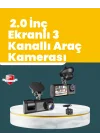 Mey İthalat® Full HD Çift Yönlü Araç Kamerası  Hareket Algılama  Döngüsel Kayıt