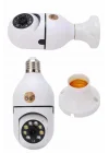 Mey İthalat® Gece Görüşlü Akıllı Dönebilen Ev Kamerası Ampül Kamera