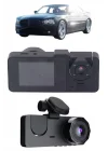 Mey İthalat® Gece Görüşlü DVR 3 Lensli Araç İçi Sürüş Kamerası Video Kaydedici