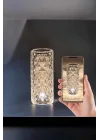Mey İthalat® Gece Lambası Kristal Lamba Dokunmatik Şarjlı Hediyelik