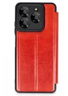 Mey İthalat®  General Mobile Era 30 Kılıf Flip Cover - Kırmızı