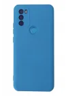 Mey İthalat®  General Mobile GM 21 Plus Kılıf Nano içi Kadife Silikon - Mavi