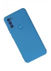 Mey İthalat®  General Mobile GM 21 Plus Kılıf Nano içi Kadife Silikon - Mavi