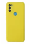 Mey İthalat®  General Mobile GM 21 Plus Kılıf Nano içi Kadife Silikon - Sarı
