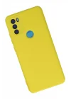 Mey İthalat®  General Mobile GM 21 Plus Kılıf Nano içi Kadife Silikon - Sarı
