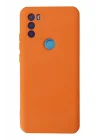 Mey İthalat®  General Mobile GM 21 Plus Kılıf Nano içi Kadife Silikon - Turuncu