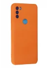 Mey İthalat®  General Mobile GM 21 Plus Kılıf Nano içi Kadife Silikon - Turuncu