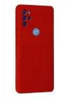 Mey İthalat®  General Mobile GM 21 Pro Kılıf Nano içi Kadife Silikon - Kırmızı