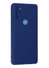 Mey İthalat®  General Mobile GM 21 Pro Kılıf Nano içi Kadife Silikon - Lacivert